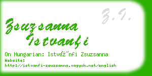 zsuzsanna istvanfi business card